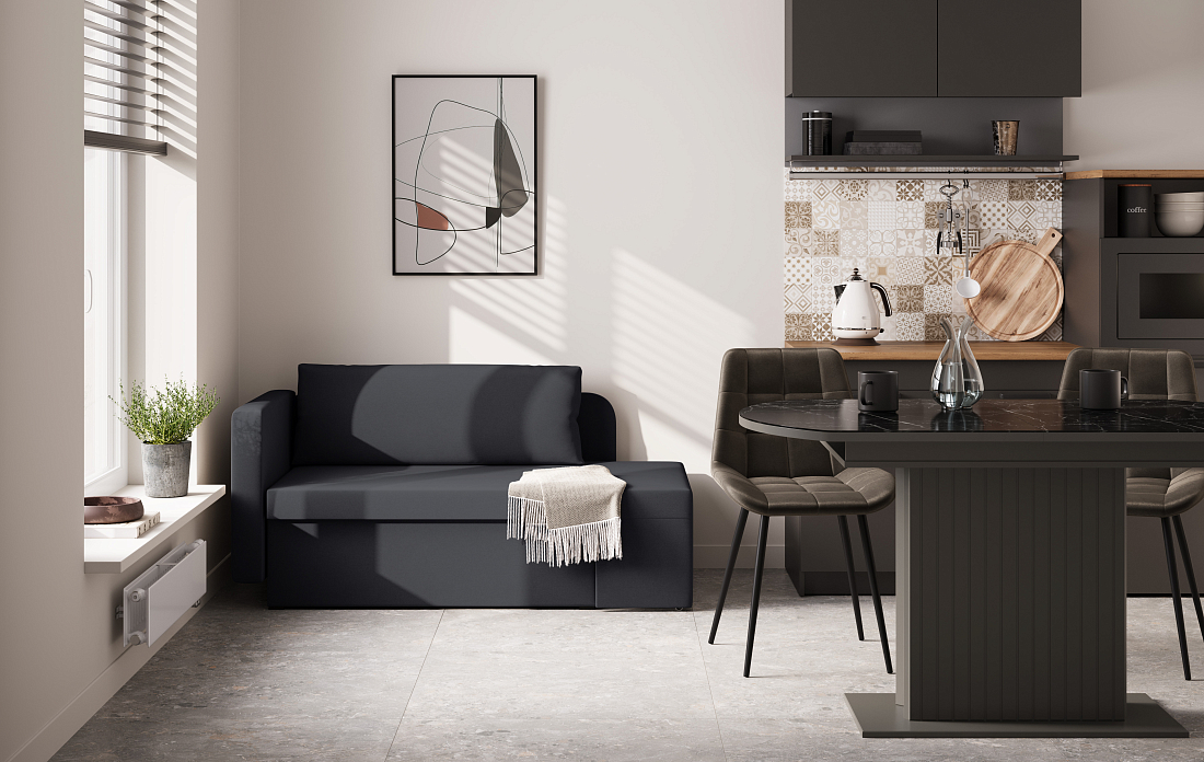 Шони / тахта велюр parma 27 темно-серый